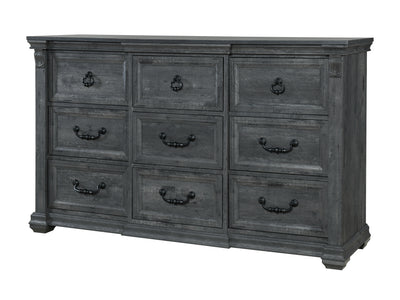Tatum 63.9" Wide 9 Drawer Dresser With Mirror