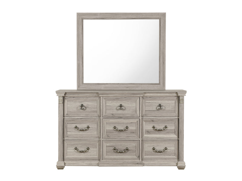Tatum 63.9" Wide 9 Drawer Dresser With Mirror