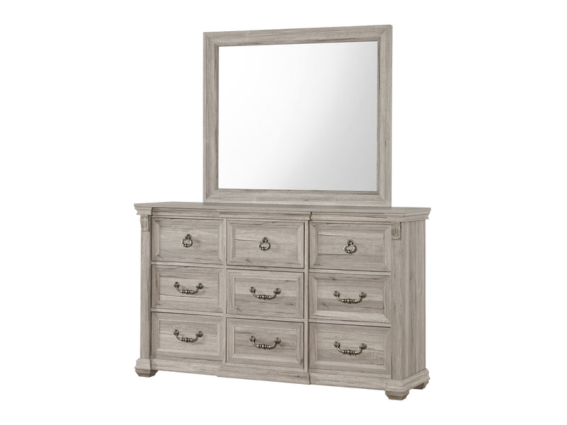 Tatum 63.9" Wide 9 Drawer Dresser With Mirror