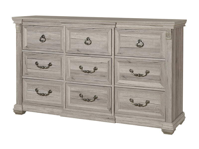 Tatum 63.9" Wide 9 Drawer Dresser With Mirror