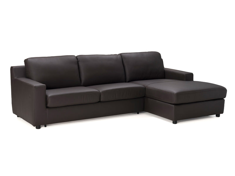 Taylor Premium 109.8" / 67.7" Wide Convertible Leather Sectional