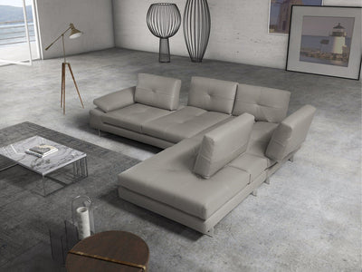 The Prive 119.9" / 92" Wide Leather Sectional