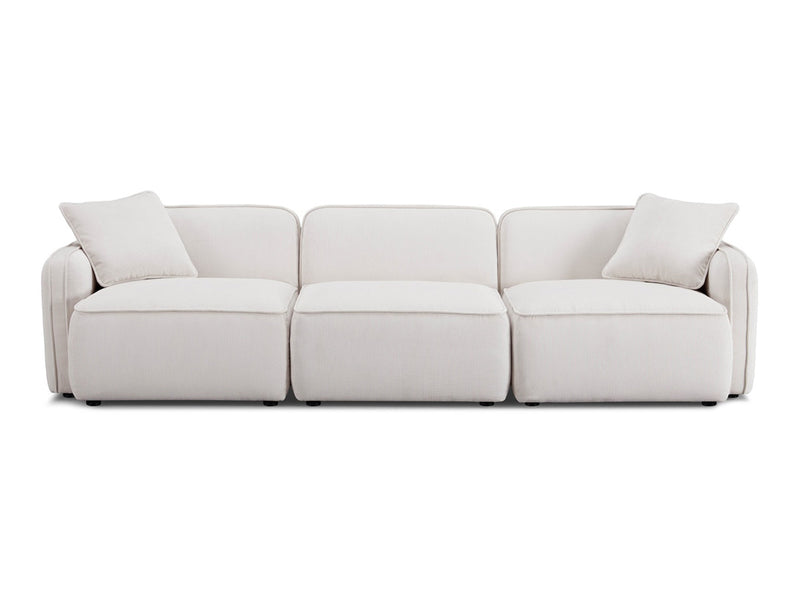 Travie 111.9" Wide Corduroy Velvet 4 Seater Sofa