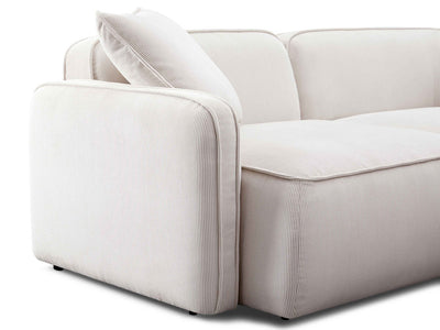 Travie 111.9" Wide Corduroy Velvet 4 Seater Sofa