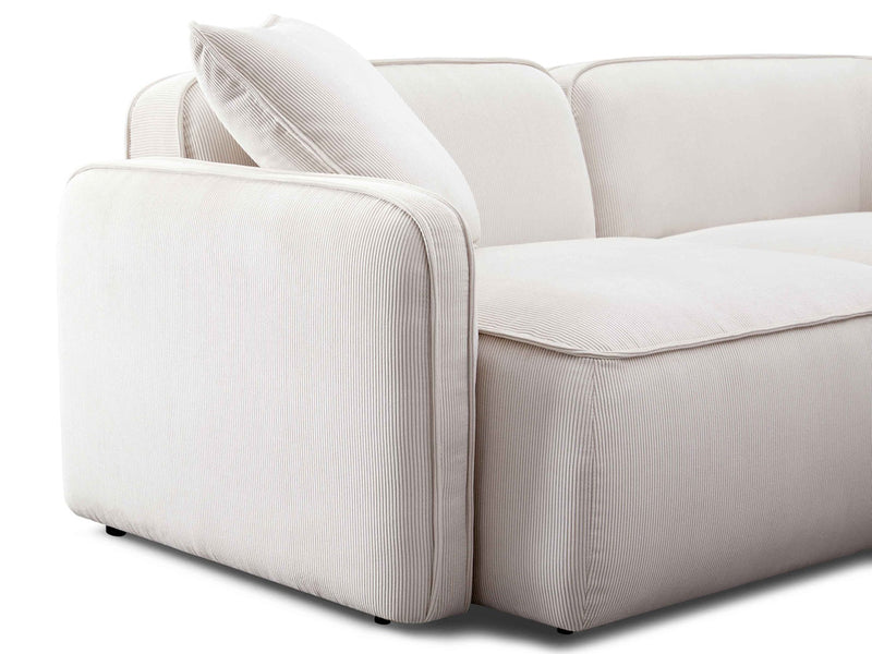 Travie 111.9" Wide Corduroy Velvet 4 Seater Sofa