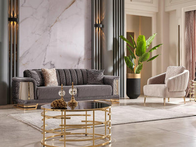 Nevada Saltanat 33.8" Wide Armchair