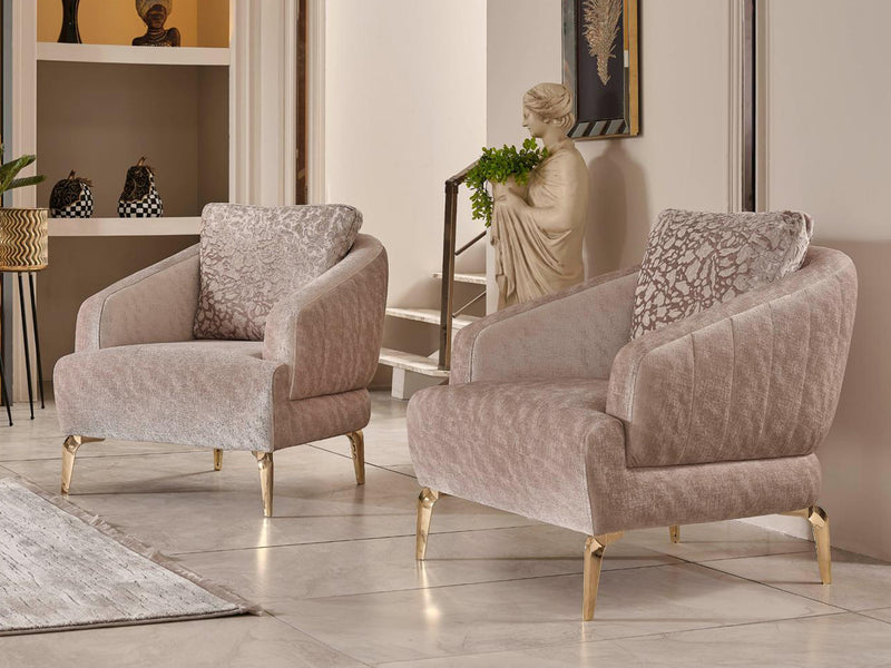 Nevada Saltanat 33.8" Wide Armchair