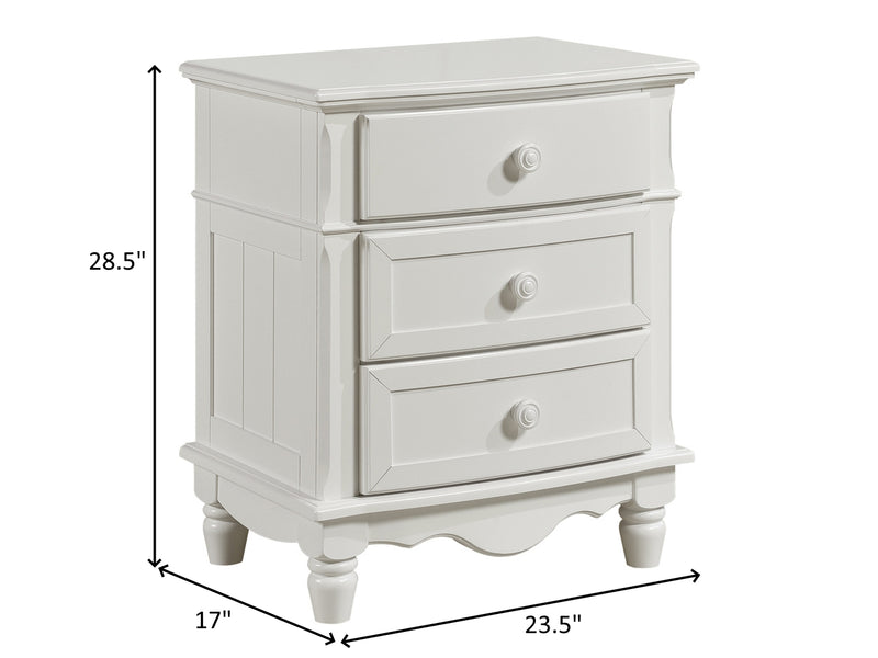 Clementine 28.5" Tall 3 Drawer Nightstand