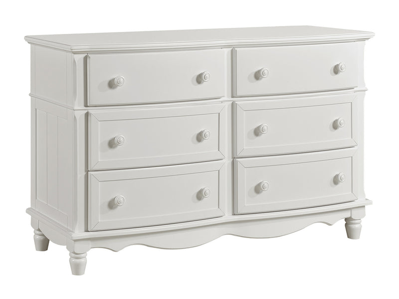 Clementine 54" Wide 6 Drawer Dresser With Mirror