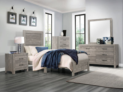 Corbin 58.5" Wide 6 Drawer Dresser With Mirror