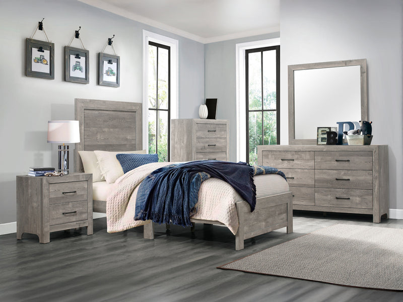 Corbin 58.5" Wide 6 Drawer Dresser With Mirror