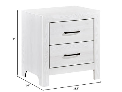 Corbin 24" Tall 2 Drawer Nightstand