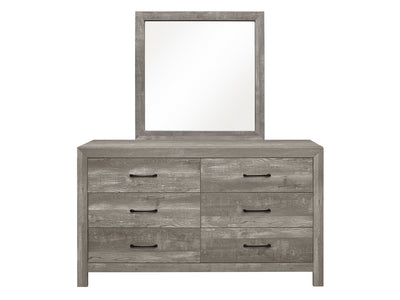 Corbin 58.5" Wide 6 Drawer Dresser With Mirror