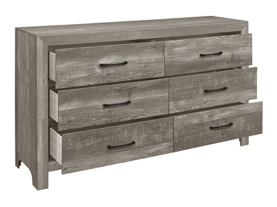 Corbin 58.5" Wide 6 Drawer Dresser With Mirror