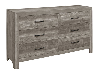 Corbin 58.5" Wide 6 Drawer Dresser With Mirror