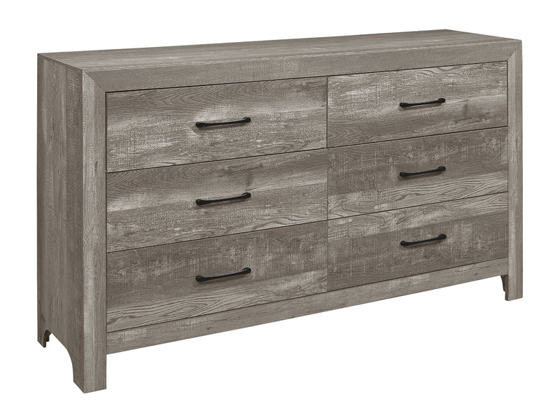 Corbin 58.5" Wide 6 Drawer Dresser With Mirror