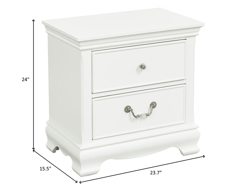 Lucida 24" Tall 2 Drawer Nightstand
