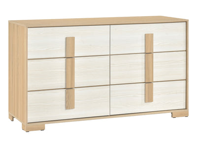 Sterling 61" Wide 6 Drawer Dresser With Mirror