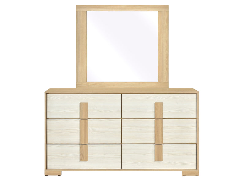 Sterling 61" Wide 6 Drawer Dresser With Mirror