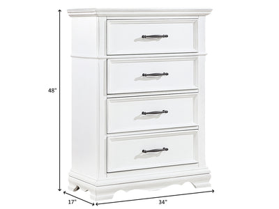 York 34" Wide 4 Drawer Chest