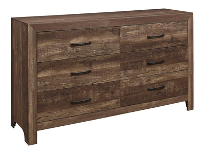 Corbin 58.5" Wide 6 Drawer Dresser With Mirror