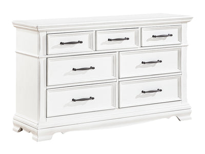 York 56" Wide 7 Drawer Dresser With Mirror