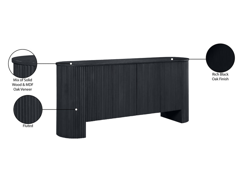 Belinda Mer 72" Wide 4 Door Buffet