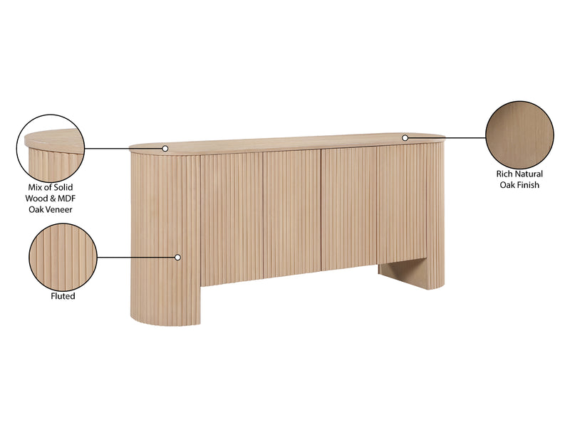 Belinda Mer 72" Wide 4 Door Buffet