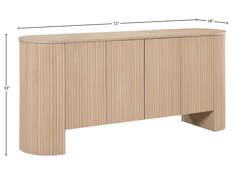 Belinda Mer 72" Wide 4 Door Buffet