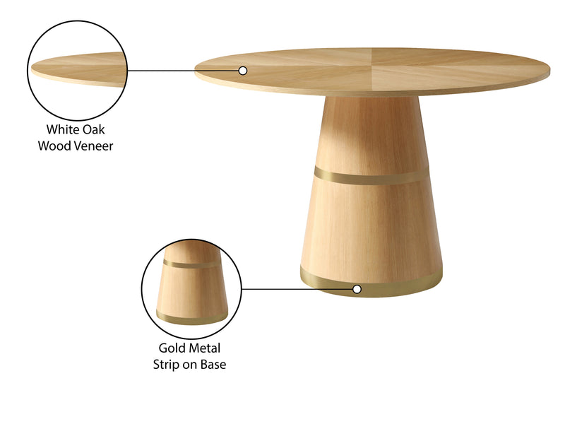 Hans 47.5" Wide Round Dining Table