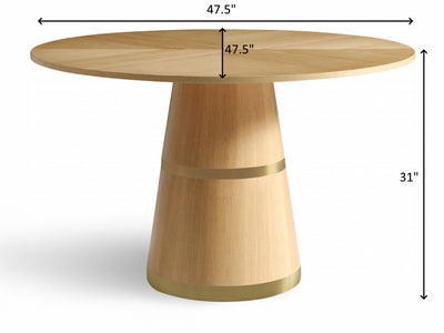 Hans 47.5" Wide Round Dining Table