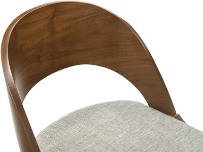 Woodson 19.8" Wide Walnut Frame Dining Chair (Set of 2)