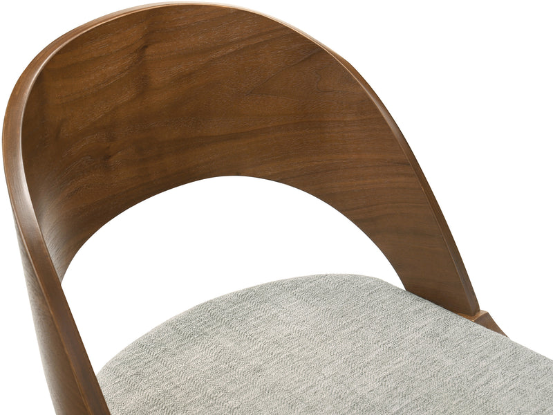 Woodson 19.8" Wide Walnut Frame Dining Chair (Set of 2)