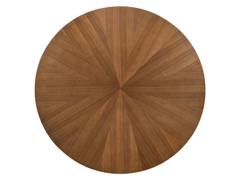 Woodson 54" Wide Walnut Veneer Round Dining Table