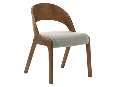 Woodson 19.8" Wide Walnut Frame Dining Chair (Set of 2)