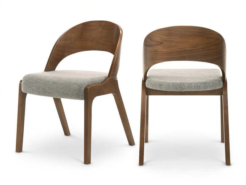 Woodson 19.8" Wide Walnut Frame Dining Chair (Set of 2)