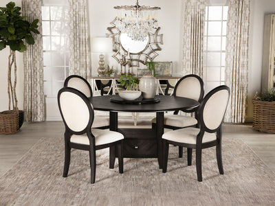 Twyla 4-6 Person Round Dining Room Set With Drawer