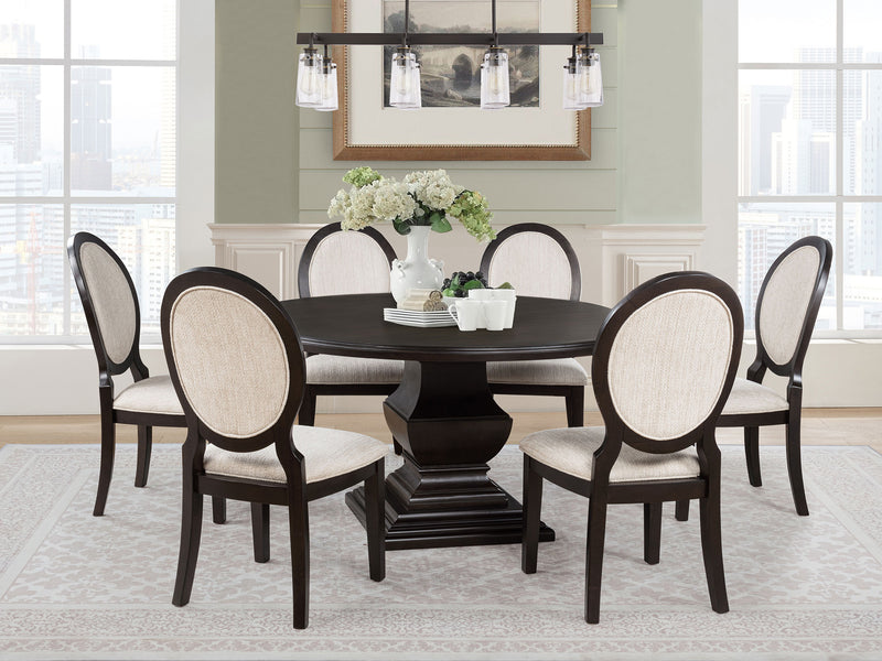 Twyla 60" Wide Round Wood Dining Table