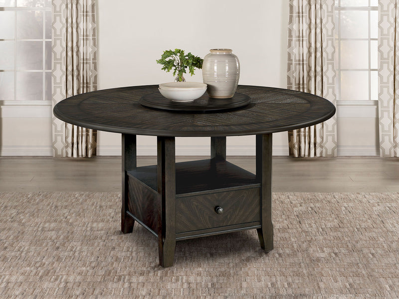 Twyla 4-6 Person Round Dining Room Set With Drawer