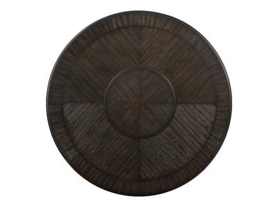 Twyla 60" Wide Round Wood Dining Table With Drawer