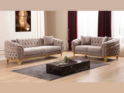 Vanessa 72" Wide Tufted Loveseat