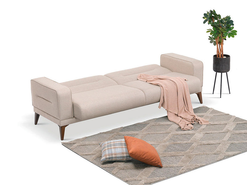 Vegas Ottoman 89.7" Wide Convertible Sofa