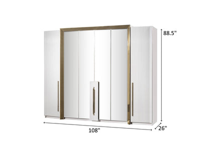 Vega 108" Wide Wardrobe