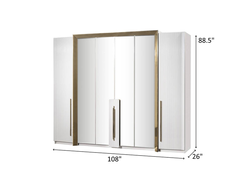 Vega 108" Wide Wardrobe