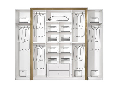 Vega 108" Wide Wardrobe