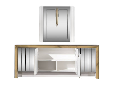 Vega 87.5" Wide Buffet With Mirror