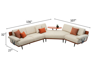 Venedi 136" / 107" Wide Sectional