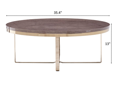 Veronica 35.4" Wide Round Coffee Table