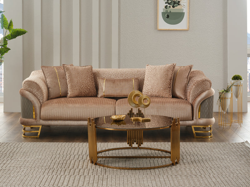 Versace Gold Living Room Set