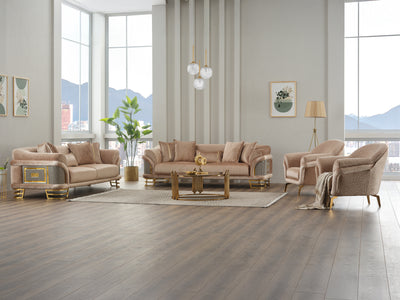 Versace Gold 95.2" Wide Sofa